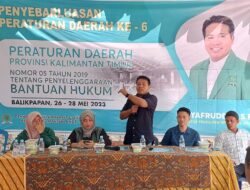 Gelar Penyebarluasan PERDA Nomor 05 Tahun 2019 di Balikpapan, Syafruddin : Masyarakat Miskin Boleh Ajukan Bantuan Hukum