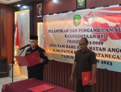 Pelantikan Anggota BPD Tani Baru
