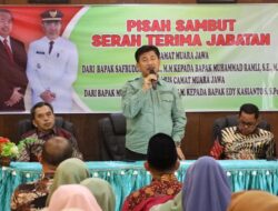 Sekda Kukar Sunggono, Hadiri Sertijab Camat Muara Jawa