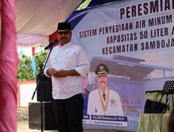 Bupati Harapkan Manfaat SPAM Dapat Dirasakan Oleh Seluruh Warga Di Kelurahan Agrosari