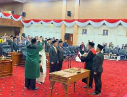 Pimpinan Definitif DPRD Bontang Resmi Dilantik