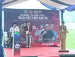 Kejuaraan Sepak Bola U-13 & U-15 Piala Gubernur Kaltim Resmi Dibuka