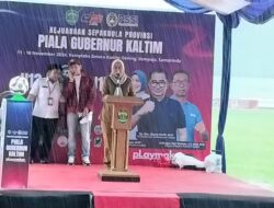 Kejuaraan Sepak Bola U-13 & U-15 Piala Gubernur Kaltim 2024 Resmi Dimulai, Dispora Fokus Cari Bibit Atlet Unggul