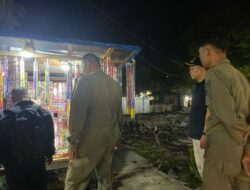 Kelurahan Melayu dan Satpol PP Kukar Tertibkan Pedagang Petasan