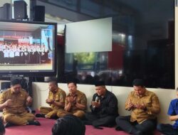 Hari Pertama Kerja, Diskominfo Kukar Gelar Halalbihalal dan Donor Darah